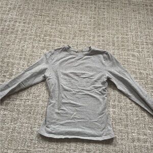 Adanola Gray Long Sleeve Shirt